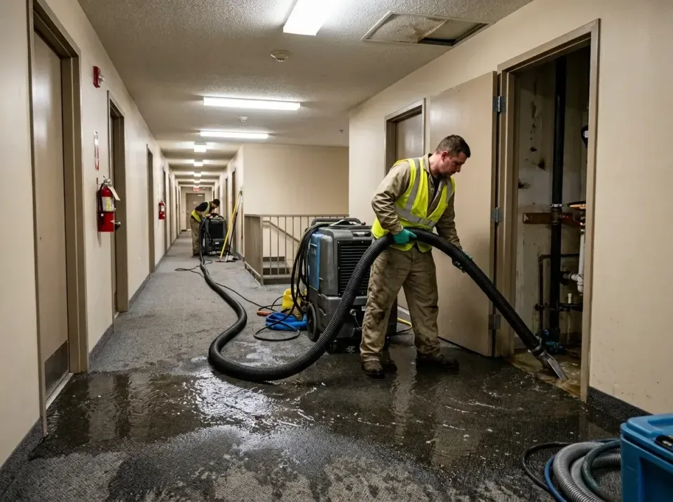 multi-unit-apartment-hallway-f-005 — frequently asked questions, Emergency Burst Pipe Water Extraction & Removal in Virginia